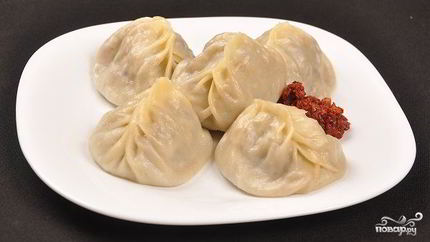 Манты с мясом