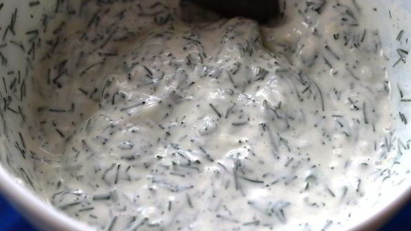 манты с семгой и шафраном