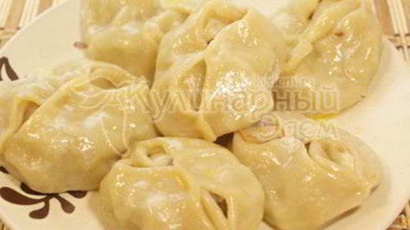 манты с тыквой