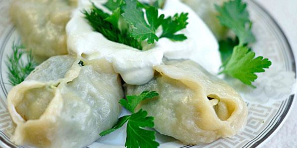 Рецепт мантов со шпинатома