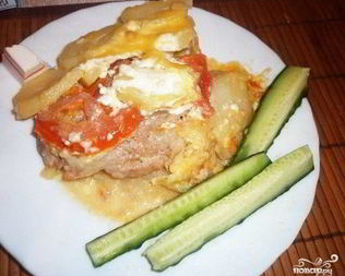 Мясо по-французски без духовки