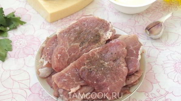 мясо по-французски с грибами