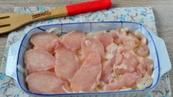 сочное куриное филе по-французски