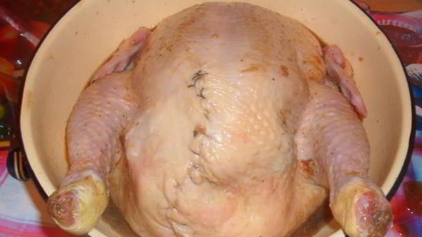 фаршированная курица к празднику