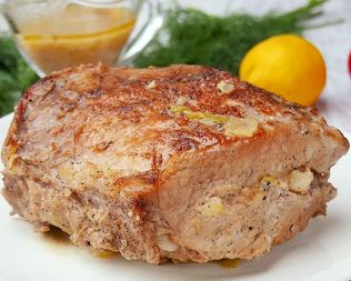 Фаршированная свиная корейка