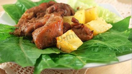 Филе бедра индейки запеченное в духовке