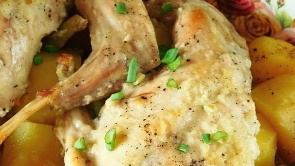 кролик в фольге в духовке