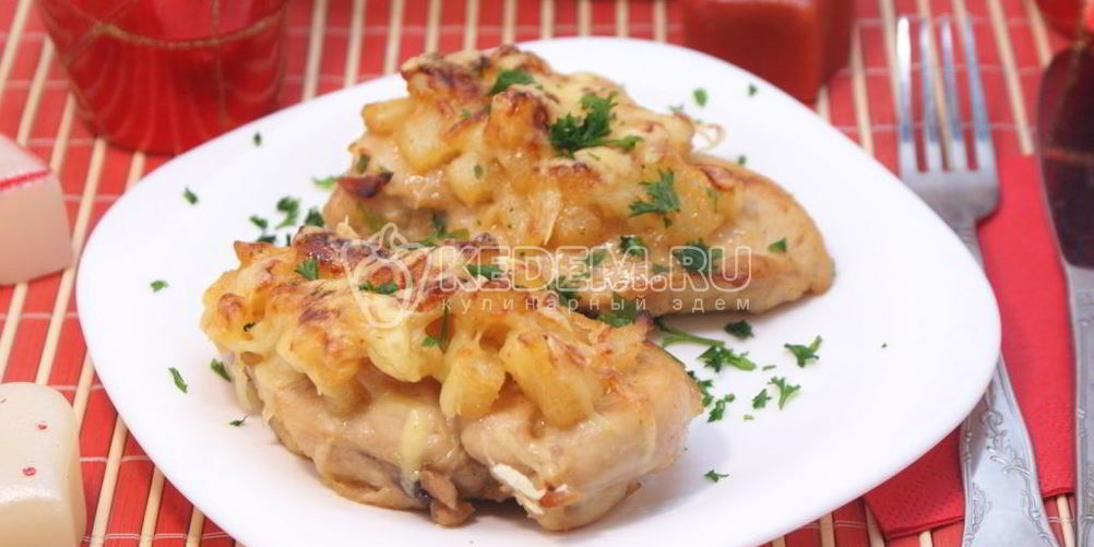 Рецепт курицы под ананасами страсть амура