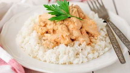 Курица в сливочно-сырном соусе