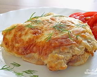 Отбивные с помидорами