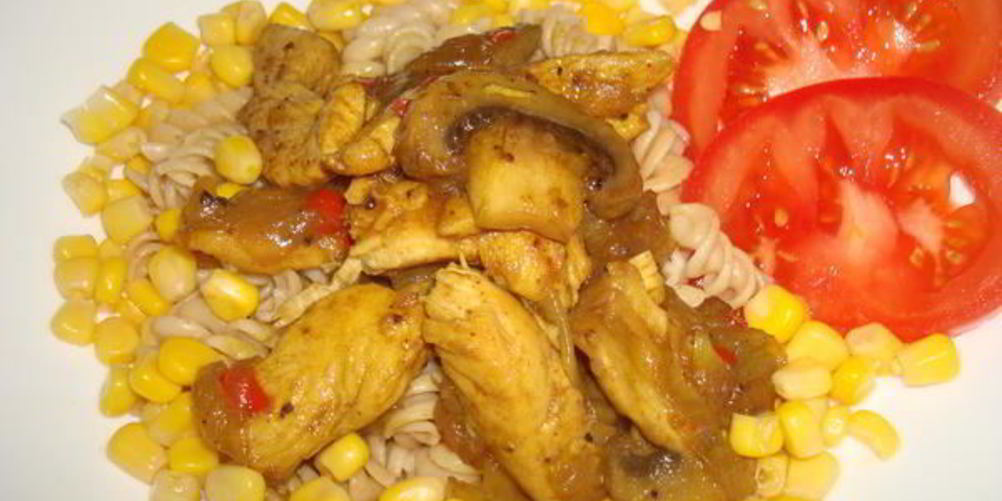 Рецепт пикантной куриной грудки с грибами