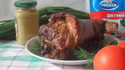 Свиная рулька в пиве