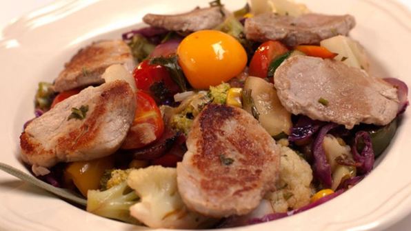 свинина и тринадцать овощей