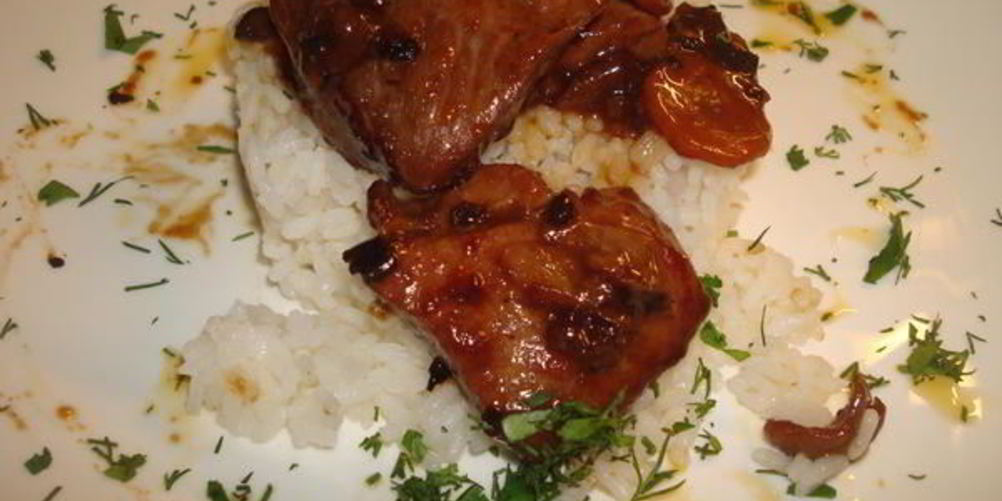 Рецепт свинины в устричном соусе