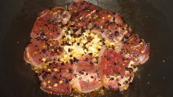 свинина в устричном соусе