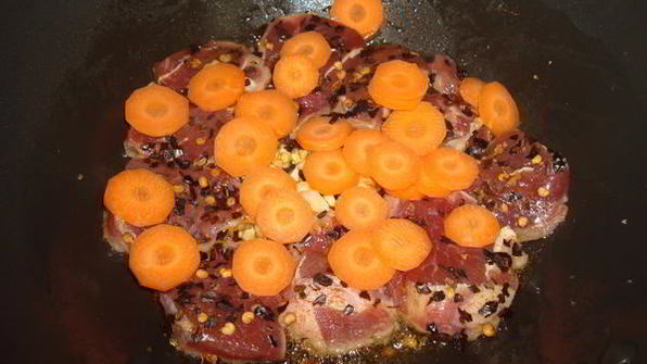 свинина в устричном соусе