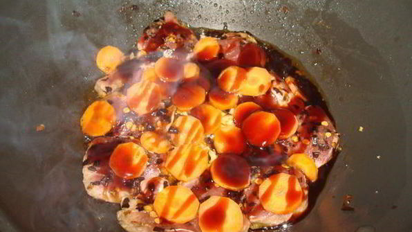 свинина в устричном соусе