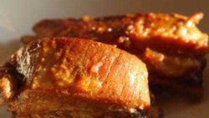 Тушеные свиные ребрышки