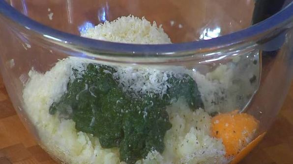 ньокки со шпинатом