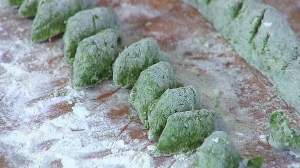 ньокки со шпинатом