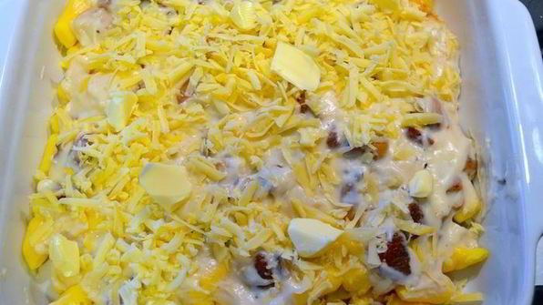 ньокки-суфле под грибным соусом бешамель