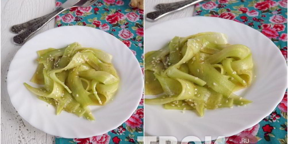 Рецепт огуречной лапши