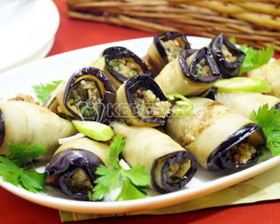 Баклажаны с грецкими орехами по-грузински