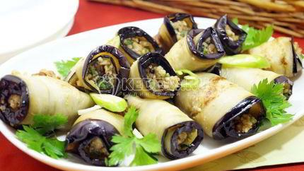 Баклажаны с грецкими орехами по-грузински