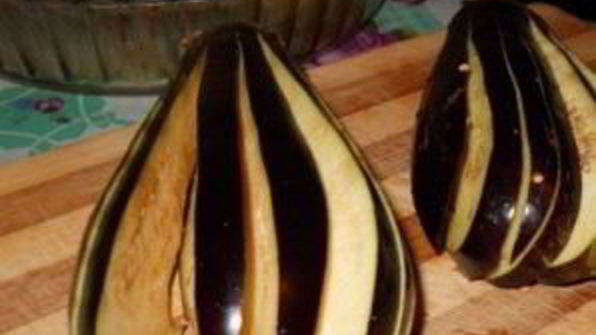 баклажаны с ветчиной