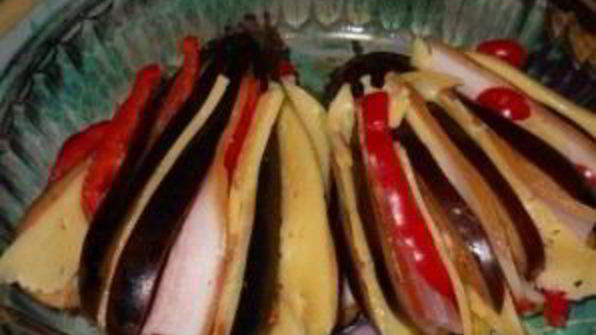 баклажаны с ветчиной