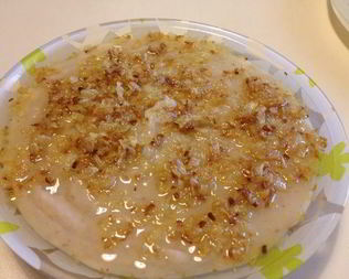 Фасолевое пюре с поджаренным лучком