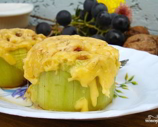 Кабачки, фаршированные фаршем