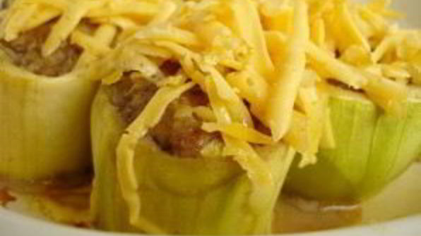 кабачки, фаршированные фаршем