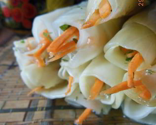 Капустные палочки в маринаде