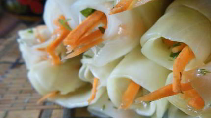 Капустные палочки в маринаде