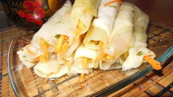 капустные палочки в маринаде
