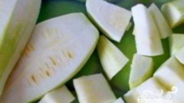 картофель тушеный с кабачками