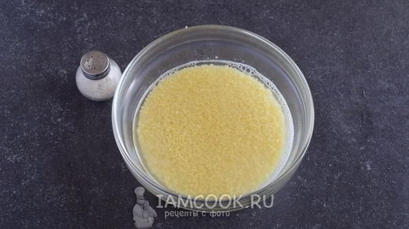 кус-кус с зеленым горошком и стручковой фасолью