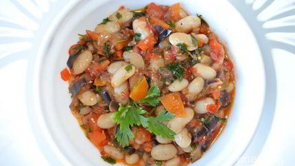 Лобио из белой фасоли