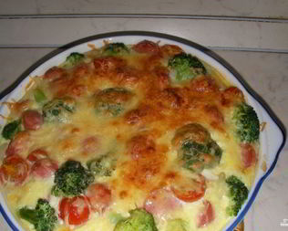 Овощи, тушенные в сливках