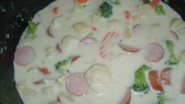 овощи, тушенные в сливках