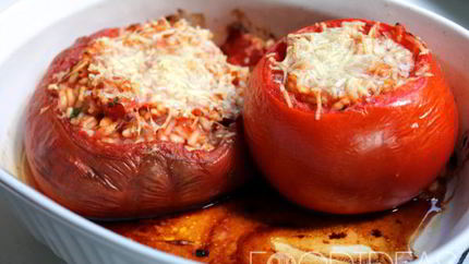 Помидоры запеченные с рисом