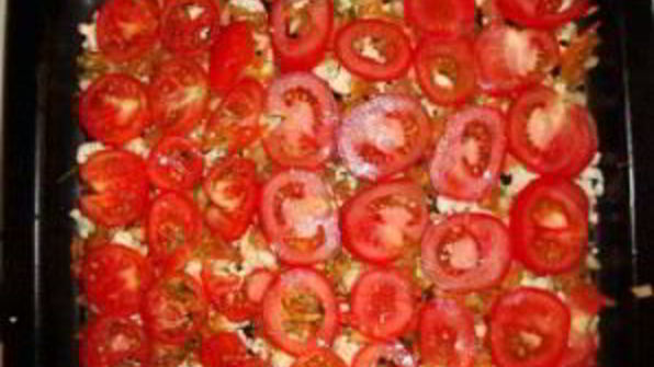 цветная капуста с яйцом и помидорами