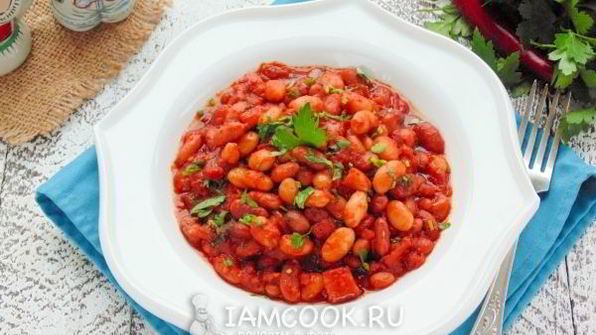 тушеная фасоль в мультиварке