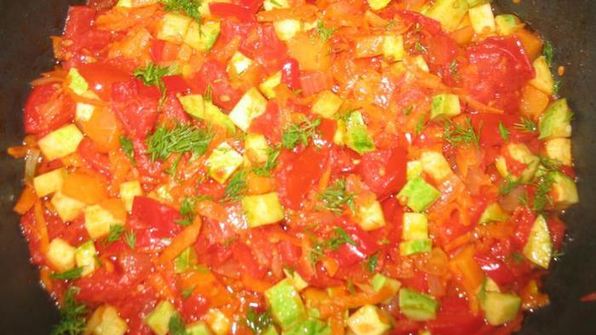 тушеные овощи