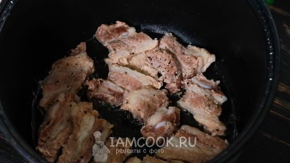 запеченная картошка с мясом в мультиварке