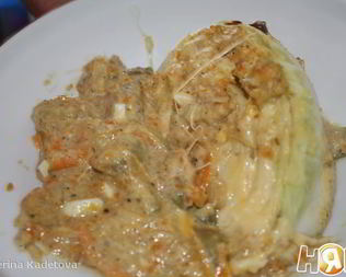 Запеченная молодая капуста