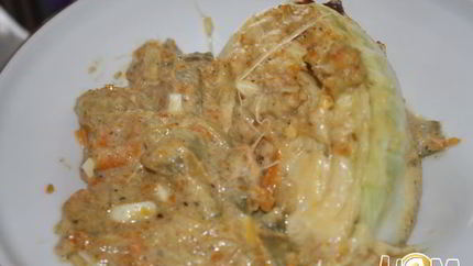 Запеченная молодая капуста