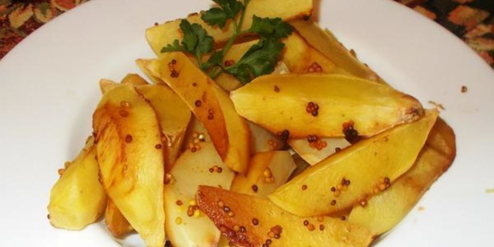Рецепт запеченных долек картофеля