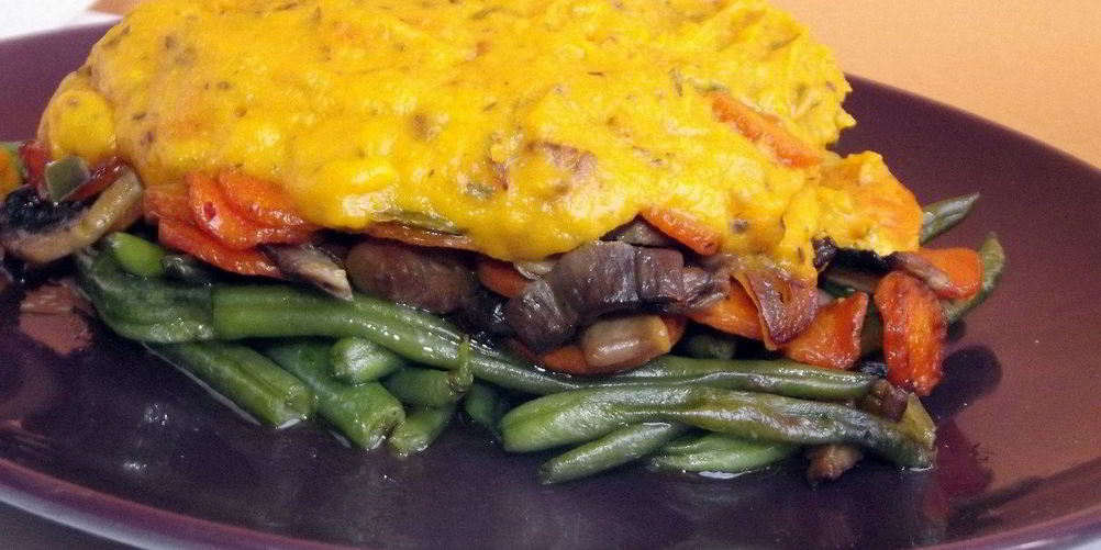 Рецепт зеленой фасоли под тыквенным соусом